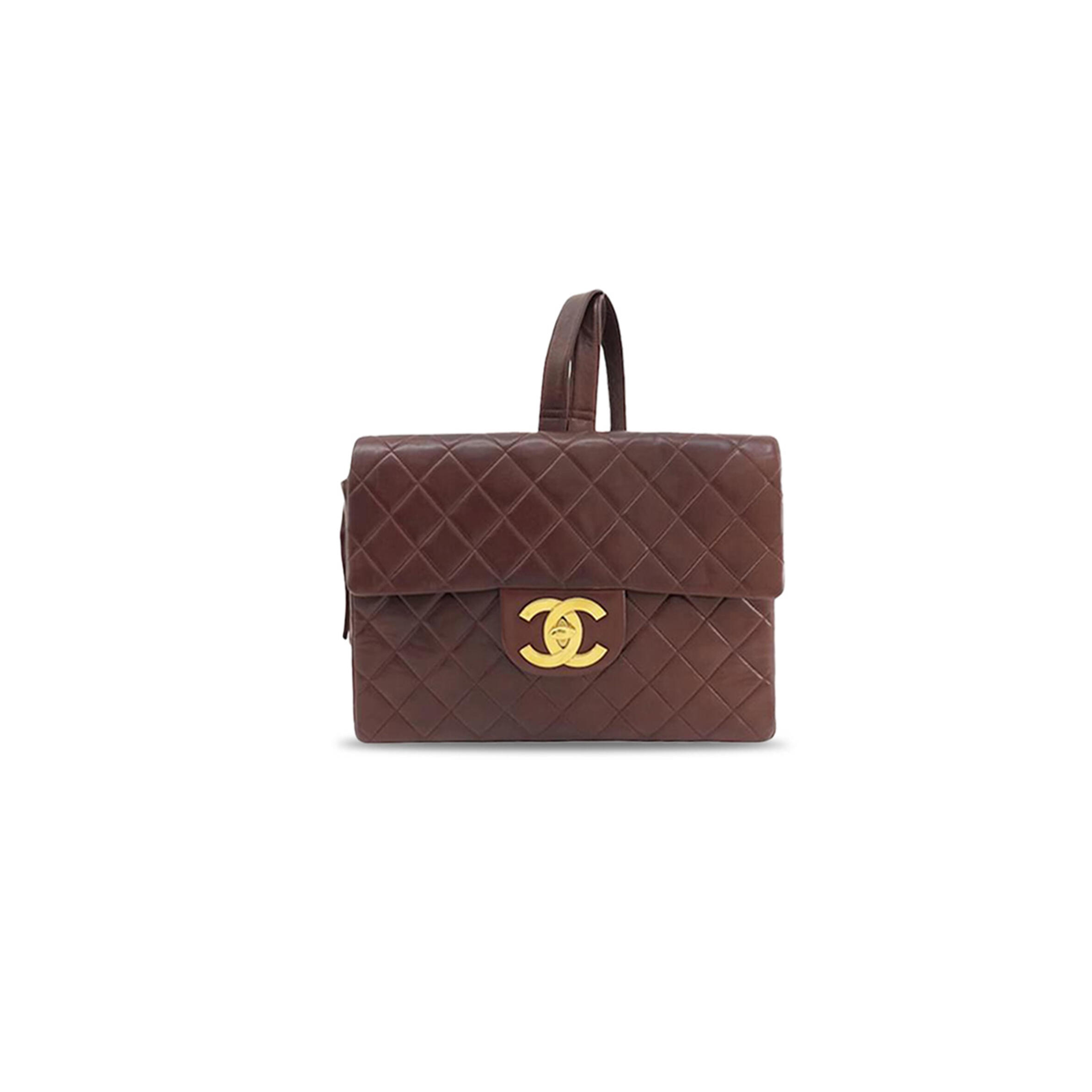 Ch**el vintage brown backpack a2219 (29*21*8cm)